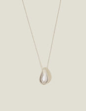 Chunky Teardrop Pendant Necklace, , large