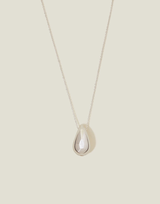 Chunky Teardrop Pendant Necklace, , large