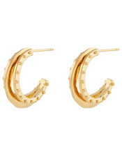 Chunky Bobble Hoop Earrings, , large