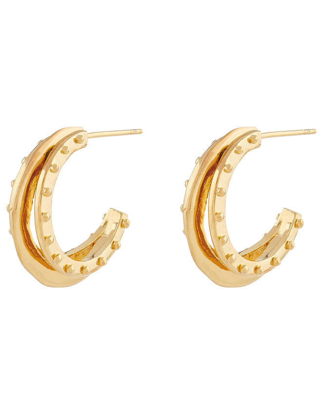 Chunky Bobble Hoop Earrings, , large