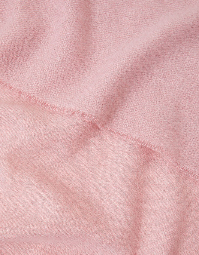 Plain Super-Soft Blanket Scarf Pink, , large
