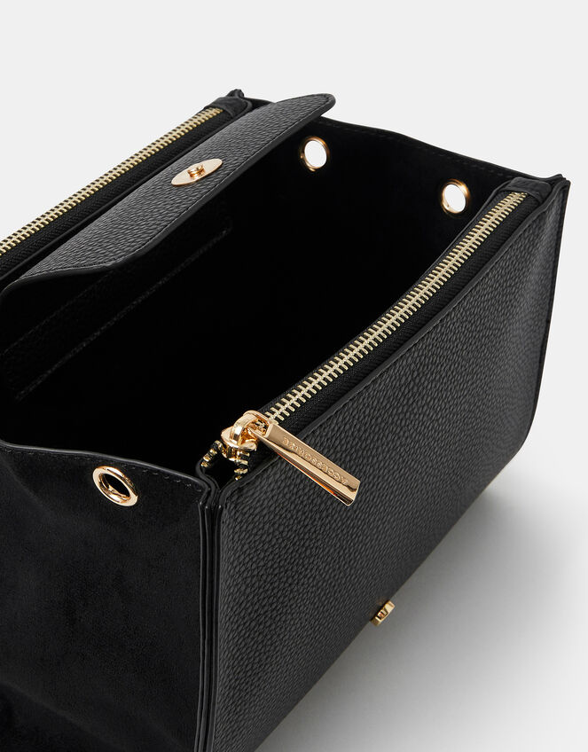 Double Zip Crossbody Bag, , large