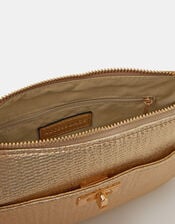 Metallic Chain Strap Crossbody Bag, , large