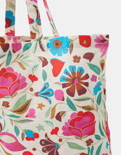 Floral Print Shopper Bag, , large