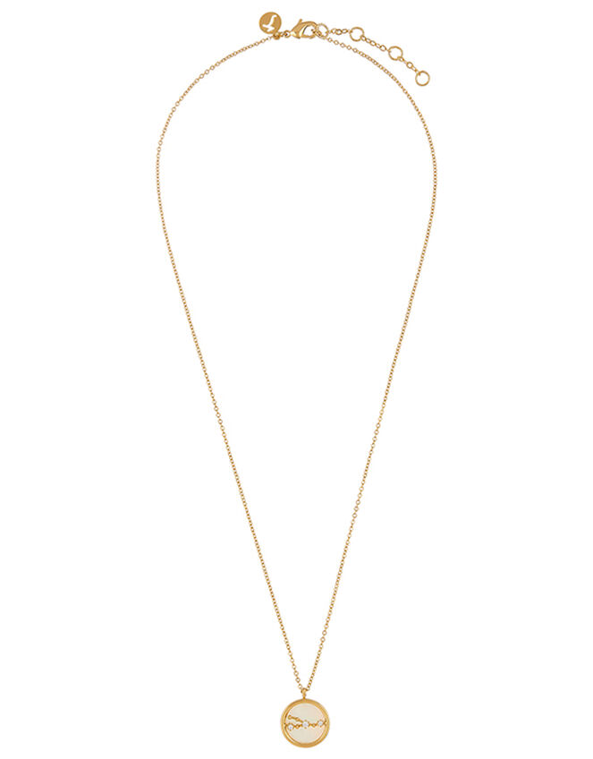 Gold-Plated Constellation Necklace - Taurus, , large