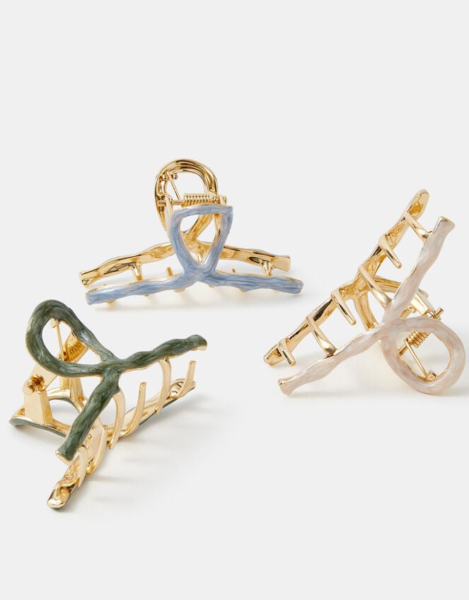 3-Pack Twist Metal Claw Clips, , large