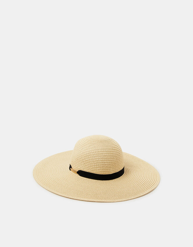 Floppy Straw Hat, , large