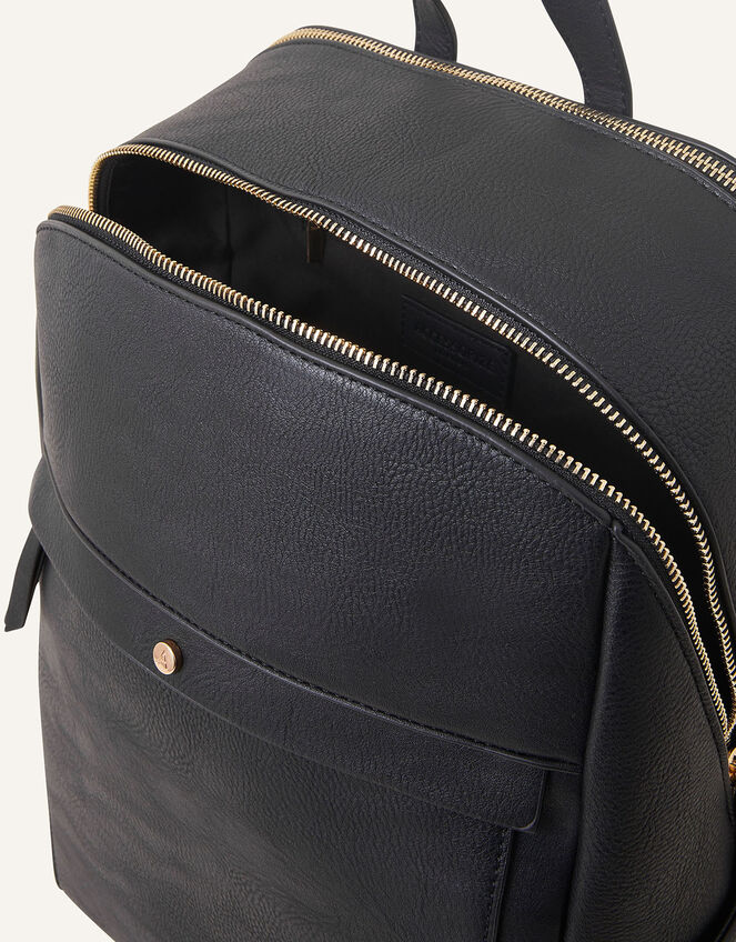 Classic Zip Around Backpack, Black (BLACK), large