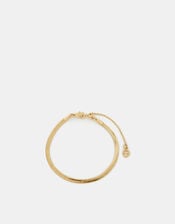 14ct Gold-Plated Omega Chain Bracelet, , large