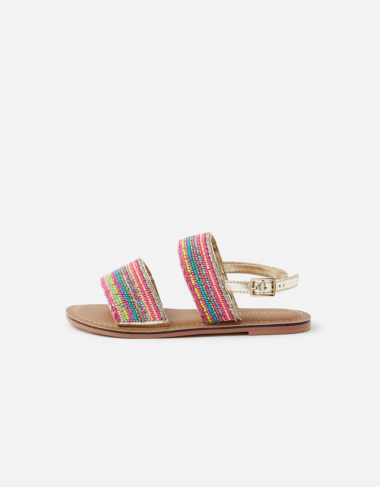 Strappy beaded sandals hot sale