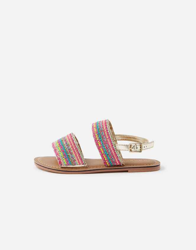 Tropical Beaded Sandals , Multi (BRIGHTS-MULTI), large
