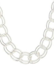 Chunky Double-Layer Chain Necklace, , large