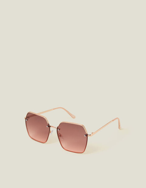 Hexagonal Ombre Sunglasses, , large