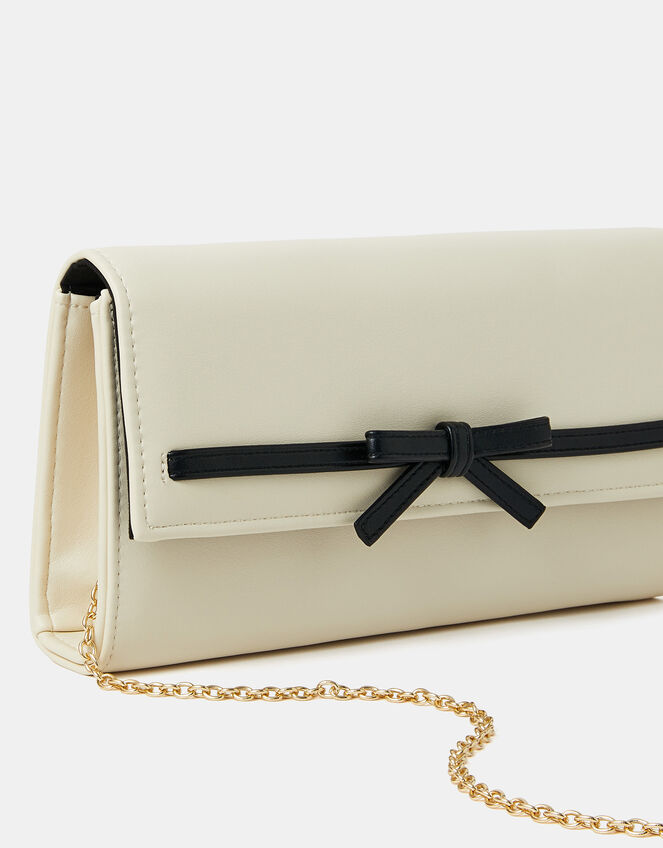 Bow Detail Clutch Bag, , large