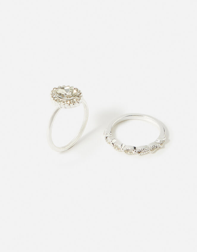 Wedding Ring Twinset, White (CRYSTAL), large