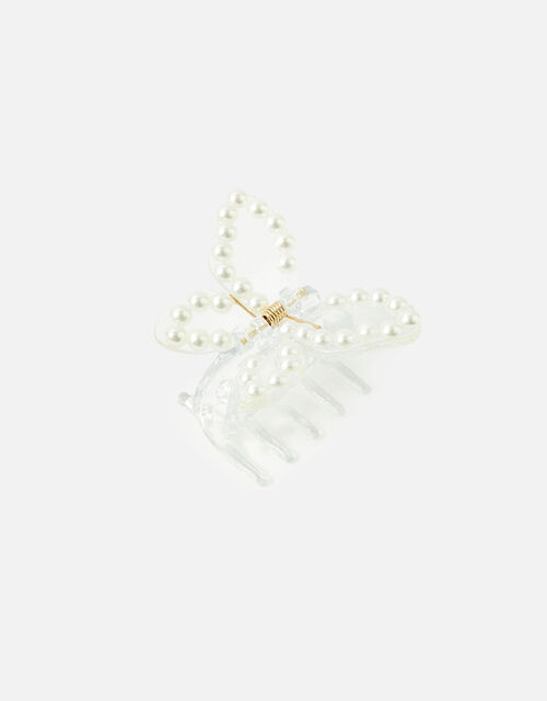 Pearl Resin Butterfly Claw Clip, , large
