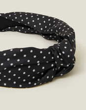 Polka Dot Knot Headband, , large