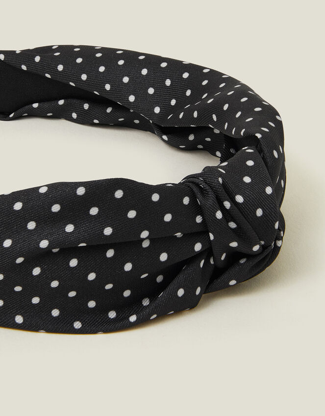 Polka Dot Knot Headband, , large