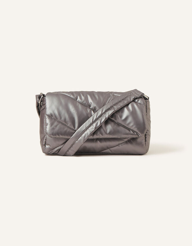 Metallic Cross-Body Bag Silver, Cross-body bags