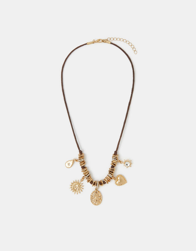 Celestial Charm Cord Necklace, , large