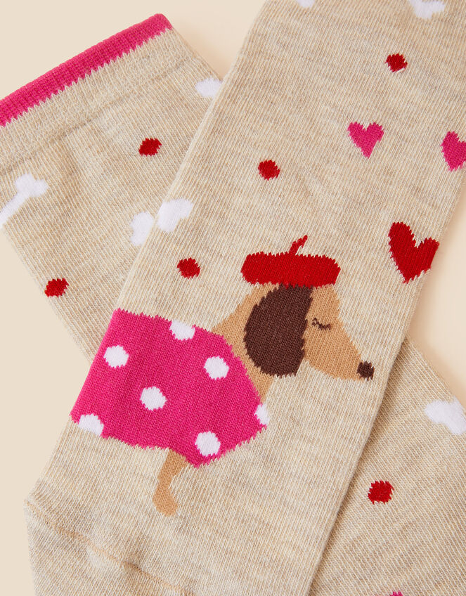 Sausage Dogs in Love Socks, , large