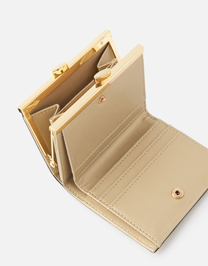 Bella Clip Frame Wallet , Gold (GOLD), large