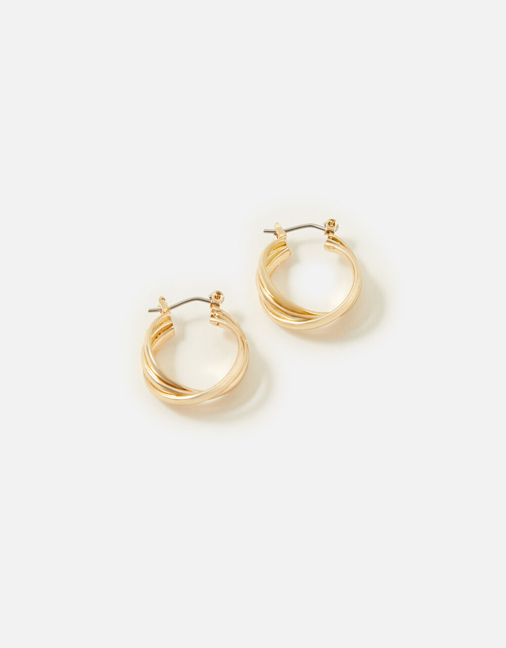 Twisted Hoop Earrings Hoops Accessorize UK