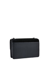 Clara Leather Cross-Body Bag, Black (BLACK), large