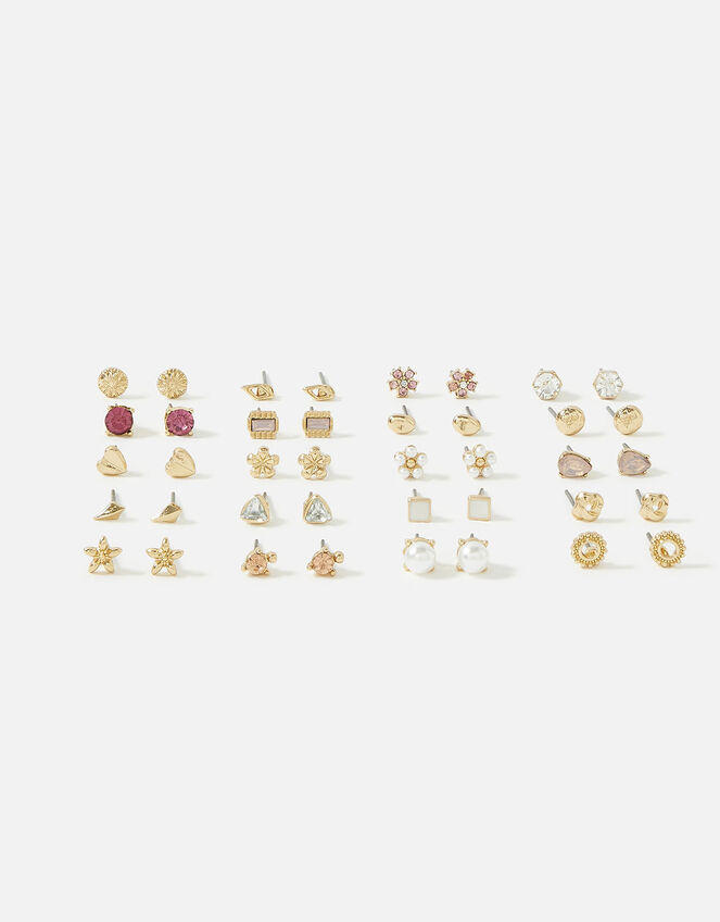 Flower Stud Earring Set, , large