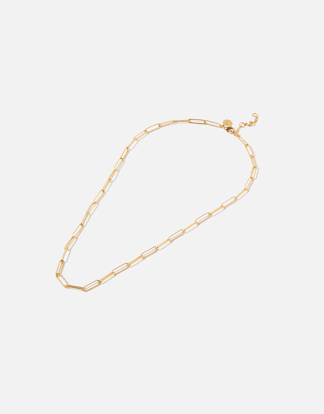 GoldPlated Paperclip Chain Necklace Z for Accessorize Accessorize UK