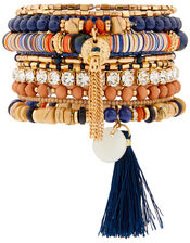 Luxe Simplicity Tassel and Bead Bracelet Multipack, , large