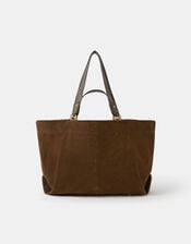 Multi Strap Suede Tote Bag, , large