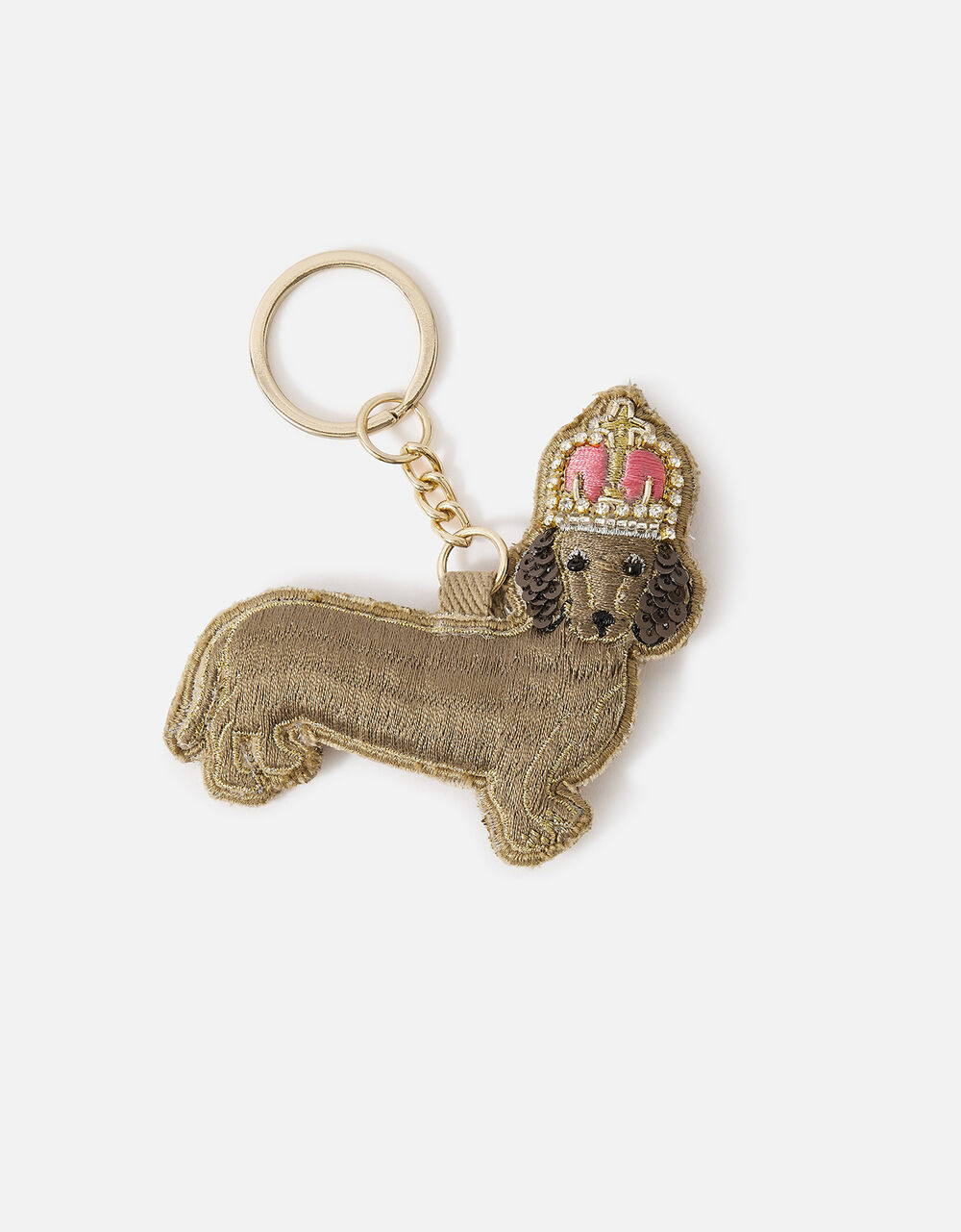 London Embellished Sausage Dog Keyring Handbags & Purses Accessorize UK
