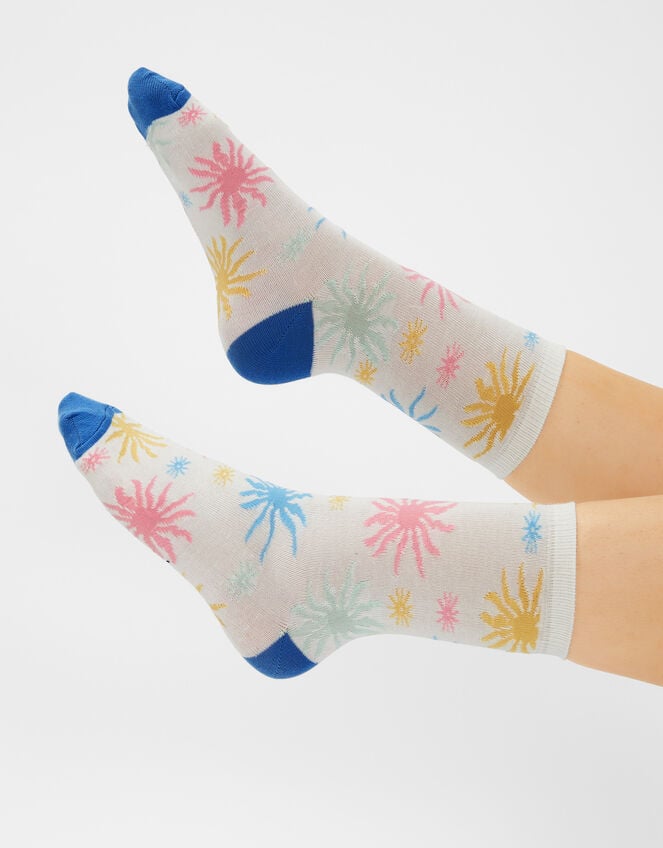 Sun Beam Socks Ivory, , large