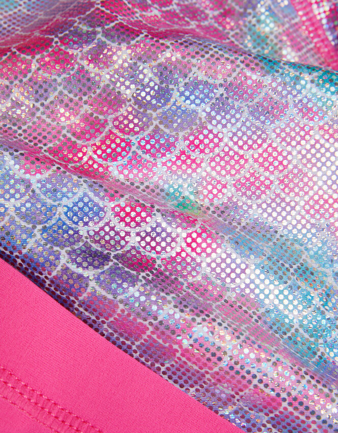 Girls Mermaid Rash Vest Swim Set, Multi (PASTEL MULTI), large