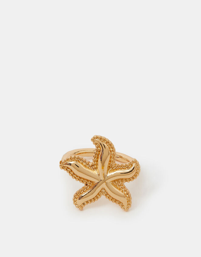 Starfish Ring Gold, Gold (GOLD), large