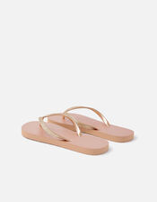 Glitter Flip Flops, Nude (NUDE), large
