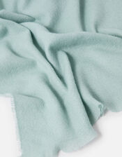 Plain Blanket Scarf , Duck Egg (DUCK EGG), large
