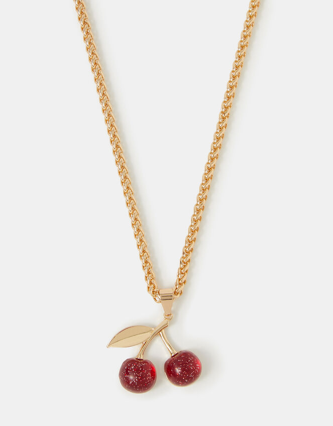 Cherry Pendant Necklace, , large
