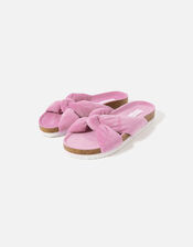 Padded Knot Slippers, Pink (PINK), large