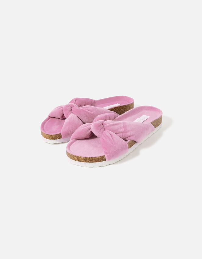 Padded Knot Slippers, Pink (PINK), large