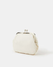 Girls Floral Appliqu&eacute; Clip Frame Bag, , large