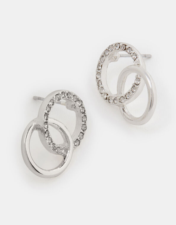 Infinity Pav&eacute; Drop Earrings, , large