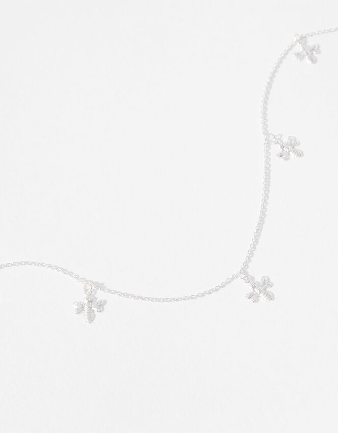 Sterling Silver Bee Collar Necklace, , large
