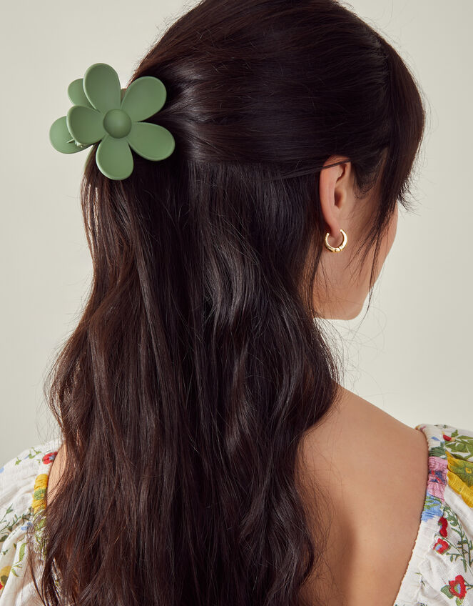 Matte Flower Claw Clip, , large