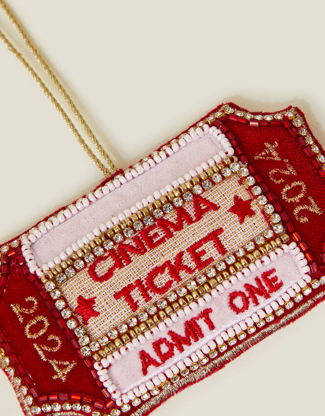 Cinema Ticket Christmas Tree Decoration, , large