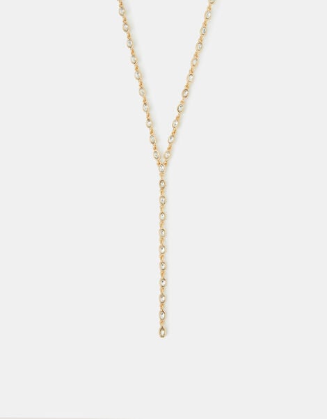 Oval Cut Lariat Necklace, , large