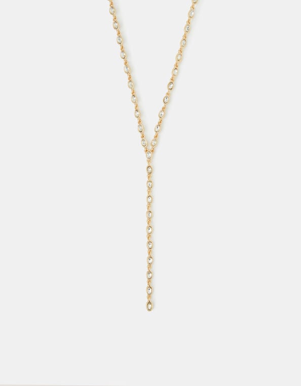 Oval Cut Lariat Necklace, , large
