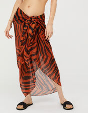 Animal Beach Wrap in Recycled Polyester, , large