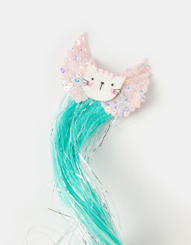 Girls Cat Ombr&eacute; Fake Hair Clip, , large
